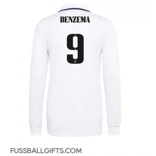 Real Madrid Karim Benzema #9 Fußballbekleidung Heimtrikot 2022-23 Langarm